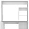 Homeroots 39" White Wood Computer Desk With Hutch 526174 - alternate 3
