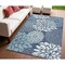 Homeroots 4' X 6' Navy Blue Floral Indoor Outdoor Area Rug 572574 - alternate 3
