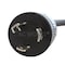 Ac Works Extension cord, SJTW, 5-15/20R, L5-20P, 8 ft., Black L520520-096 - alternate 4