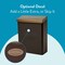 Architectural Mailboxes Designer Vertical Wall-Mount Locking Mailbox, Venetian Bronze DMVKGVAM - alternate 5