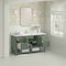 James Martin Vanities 60 in. Single Vanity, Smokey Celadon, w/Single Hole 3 CM White Zeus Quartz Top & Backsplash 330-V60S-SC-1WZ - alternate 2