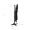 Homeroots 13ft Black Polyester Rectangular Tilt Cantilever Patio Umbrella With Stand 485638 - alternate 2