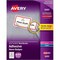 Avery Adhesive Name Badges, Red Border, PK400 5095 - alternate 1