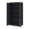 Hirsh Storage Cabinet, 72 in H, 36 in W, 24 in D, Recessed Twist, Keyed, Black, 4 Shelves 22008 - alternate 3
