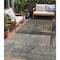 Homeroots 5' X 8' Coffee Black And Beige Abstract Washable Indoor Outdoor Area Rug 606087 - alternate 1