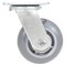 Vestil Thermoplastic Swivel Rigid Caster 5 In. Diameter x 2 In. Width 551 Lb. Capacity Light Gray CST-VE-5X2TPR-S - alternate 3