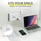 Overtime 22-in-1 Multi-Port Power Strip with 16 AC Outlets, 3 USB-A & 3 USB-C Ports, White OS70 - alternate 3