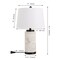 Jonathan Y Eliza 25.5" Contemporary Modern Alabaster Column LED Table Lamp with Nightlight Base, White/Black JYL6203B - alternate 3