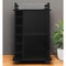 Homeroots Black Rolling Bar Cart With Wine Storage 477703 - alternate 2