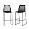 Flash Furniture HERCULES Series Black Stack Bar Stool with Air-Vent Back and Black Powder Coated Sled Base, 3PK 3-RUT-498A-BS-BK-GG - alternate 1