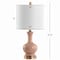 Jonathan Y Cox 22" Metal/Glass LED Table Lamp, Light Coral, 2PK JYL4033D-SET2 - alternate 4