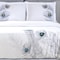 Homeroots Blue and White King 100% Cotton 200 Thread Count Washable Duvet Cover Set 528556 - alternate 2