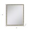 Homeroots 30" Silver Wood Accent Mirror 632770 - alternate 2