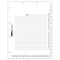Tabbies LEGAL INDEX DIVIDER SHEETS, 7-HOLE PUNCHED, WHITE, 11"H x 8-1/2"W, 400 DIVIDERS 58018 - alternate 1