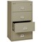 Fireking 4 Drawer, 1 Hr Fire & Impact Rated, 31" Wide Lateral Pewter 4-3122-CPE - alternate 3