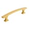 Richelieu 3 3/4-inch (96 mm) Center to Center Aurum Brushed Gold Transitional Cabinet Pull BP5254096158 - alternate 1
