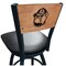 Holland Bar Stool Co 36" Blk Wrinkle Georgetown Swivel Bar Stool, Laser Engraved Back L03836BWMedMplAGrgtwnBlkVinyl - alternate 1