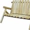Homeroots 50" X 30" X 39"  Natural Wood Loveseat 370288 - alternate 5