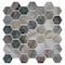 Apollo Tile Lucenza 12x12 in. Green Beige Matte Recycled Glass Hexagon Mosaic Tile (5.28 sq ft/case) 6PK APLGIO88SWRHEXA - alternate 2