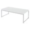 Osp Home Furnishings Wall Street  Coffee Table, White Melamine / Chrome Finish WST12-WH - alternate 3