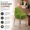 Leisuremod Modern Asbury Dining Chair with Chromed Legs, Green, 2PK AC16G2 - alternate 5