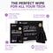 Wipex Plastic-Free Touchscreen Wipes 24ct Box, Individual Sachets 288 Wipes, Soft Plant-Based Cloth, 12PK WX30042TO24L-12 - alternate 2