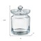 Homeroots 6in Clear Mouth Blown Crystal Biscuit Jar 375716 - alternate 3