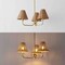 Jonathan Y Pauline 20.5" 3-Light Coastal Contemporary Adjustable Swooping Arm Candle-Style Metal w/Rattan Shade JYL9556B - alternate 4