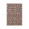 Homeroots 9' X 12' Red and Dark Blue Floral Washable Non Skid Indoor Outdoor Area Rug 564372 - alternate 3