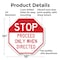 Signmission Stop Proceed Only When Directed, 10 Inch X 10 Inch, Aluminum Metal Signs OC-A-10-271 - alternate 4