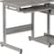 Homeroots 38" Gray Wood and Stainless Steel Computer Desk 723729 - alternate 5