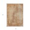 Homeroots 8' X 10' Terra Cotta And Copper Abstract Washable Indoor Outdoor Area Rug 587311 - alternate 5