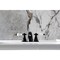 Kingston Brass Mini-Widespread Bathroom Faucet with Pop-Up Drain, Matte Black KB950APL - alternate 3