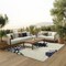 Homeroots 9' X 12' Gray Ivory And Navy Blue Floral Indoor Outdoor Area Rug 564202 - alternate 4