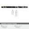 Amerock Carrione 6-5/16 inch 160mm Center-to-Center Marble Black/Champagne Bronze Cabinet Pull BP36650MBKCZ - alternate 2