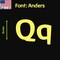 Aacc Self-Adhesive Vinyl Letter: q, Scale: 28 cm. Color: Yellow Font: Anders by, 4PK AACC-Anders-lq-Yellow-M28x4 - alternate 1