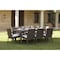 Hospitality Rattan Patio Soho 9-Piece Rectangular Dining Arm Chair Set with Cushions 903-3308-JBP-9DA-CUSH - alternate 1