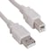 Sanoxy 10ft USB 2.0 A Male to B Male Cable, White SNX-CBL-LDR-U2102-8110 - alternate 1