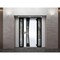 Vdomdoors Aluminum Door Cynex 6116 Black Entry Steel Metal Modern Painted W16+36+16xH80 Left Inswing CYNEX6116EXD-OAK-W16+36+16xH80-LH-I - alternate 3