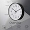 Clockswise Black 14-In Analog Clock - Silent, Non-Ticking for Wall Battery-Operated, Perfect for Home QI004744.BK.14 - alternate 5