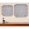Homeroots Set of Two Gray Geometric Solid Wood Square Framed Art, 2PK 516351 - alternate 2