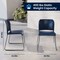 Flash Furniture HERCULES Kenai Navy Office Reception Stack Chair with Contoured Backrest and Gray Sled Base RUT-239AN-NV-GG - alternate 5