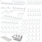 Hiltex Metal Pegboard Hooks and Accessories Set for Garage, 100-Pieces 53108 - alternate 1