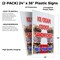 Signmission Ice Cream Cookie Sanwiches, Plastic Signs Only 24 In x 36 In, Corrugated Plastic, 2PK CSB-2436-2PACK-IceCreamCookieSanwichesBu - alternate 2