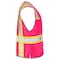 Dome75 Hi-Vis Safety Vest 2X/3X Class Non-ANSI/Enhanced Visibility , Zipper 6 Pockets, 2 Mic Tab DV2183 - alternate 4
