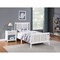 Homeroots White And Gray Reversible Solid Wood Twin Bed Frame 530218 - alternate 3