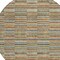 Homeroots 8' Orange Copper And Gray Round Striped Washable Indoor Outdoor Area Rug 587922 - alternate 3