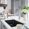 Blanco Liven SILGRANIT 33in Super Single Dual Mount Kitchen Sink - Anthracite 443195 - alternate 2