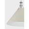 Hudson Valley Lighting Painted No. 2 Pendant in Polished Nickel/Off-White by Mark D. Sikes MDS352L-PN/OW - alternate 5