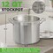 Nutrichef 12-Quart Stainless Steel Stockpot with Stainless Steel Lid NCSPT12Q - alternate 4